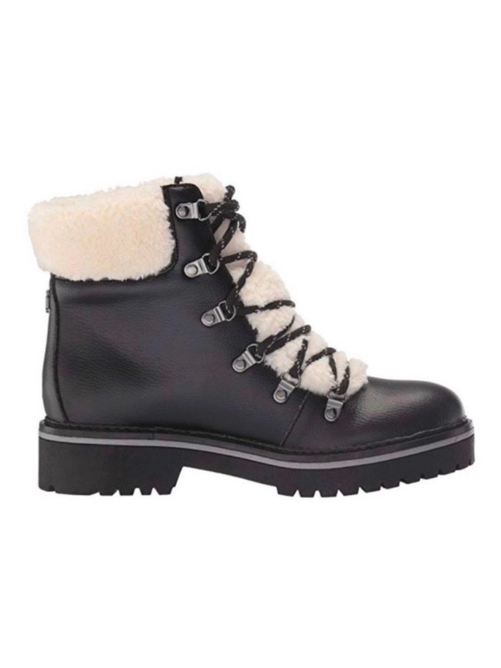 Tommy Hilfiger Ron 2 Sherpa Lined Combat Boot in Black Size 10